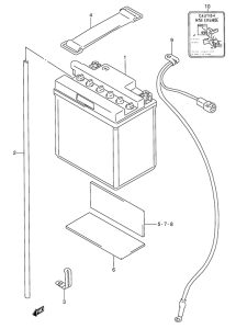 GSX600 Аккумулятор