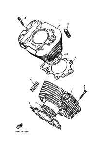 XV400 Цилиндр