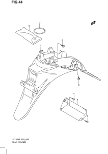 UX150 Заднее крыло