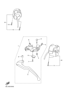 YZF-R6 Interruptor de manillar&palanc