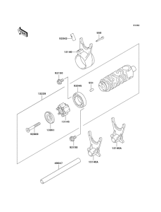 EX500 Переключение / вилка переключения