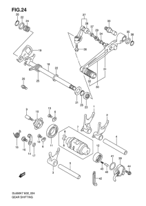 DL650 (ABS) Переключение передач