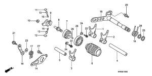  Вилка переключения передач