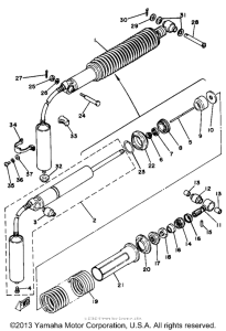 YZ125H Задняя подвеска