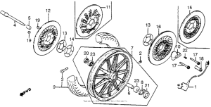 GL1100I Переднее колесо