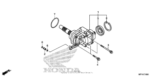 VT1300CT Side gear case