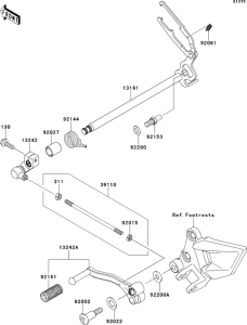 EX250 Механизм переключения передач