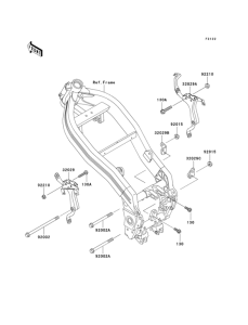 EX250 Крепление двигателя