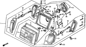 CX650 Front combination light