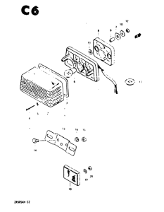 ZR50 Задний комбинированный сигнал