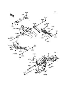ZR800 Крепление двигателя