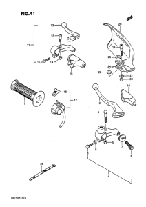 DR200 Light handle switch