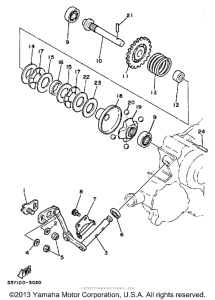 YZ125N Регулятор,вед .звезда