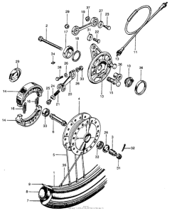 S65 Переднее колесо