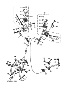 YP400G Передний тормозной цилиндр