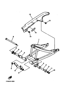 DT50LC Задний рычаг и подвеска