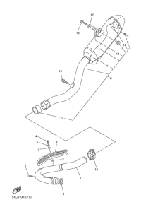 YZ250F Выхлопная система