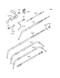 BJ250 Тросы управления