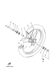 WR250Z Переднее колесо