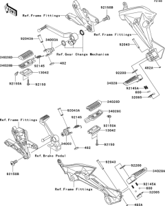 ZR1000 Подножки