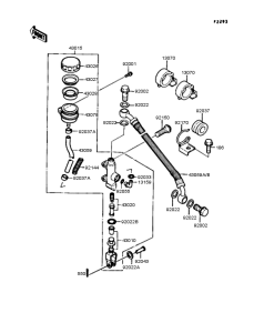 KR250 Задний торм цилиндр
