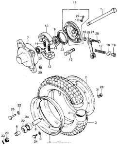 CT70 Переднее колесо