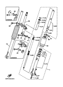  Вилка передней оси