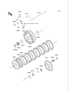 VN750 Сцепление