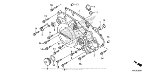  Крышка картера правая