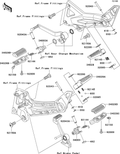 ZR1000 Подножки