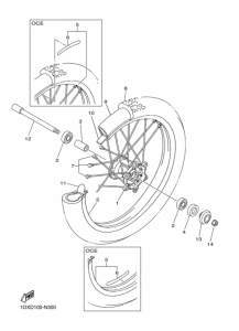 WR450F WR450FE Transom + tube