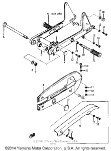 YJ2 Rear arm - chain case