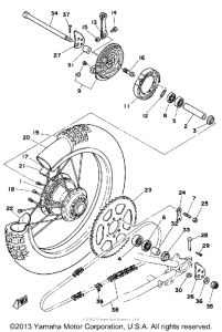 DT125H Переднее колесо