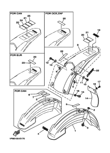YZ250 YZ250V Крыло