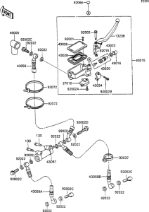 ZX1100 Главный тормозной цилиндр
