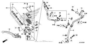 NC700X (DCT) Главный тормозной цилиндр перед.