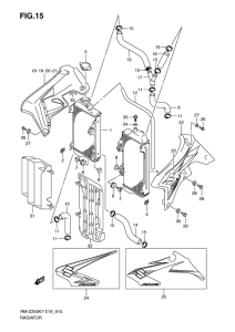 RM-Z250 Радиатор