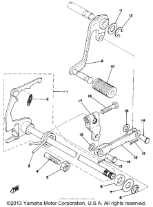 RD200C Вал переключения