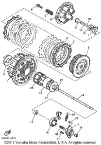 FZR600RLC Сцепление