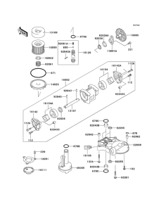 ZG1000 Насос масляный  / фильтр масляный