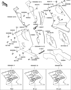 ZX1100 Cowling lowers(1 / 3)(zx1100-d3)