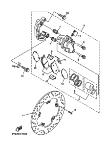 YP250G ﾌﾛﾝﾄﾌﾞﾚｰｷｷﾔﾘﾊﾟ