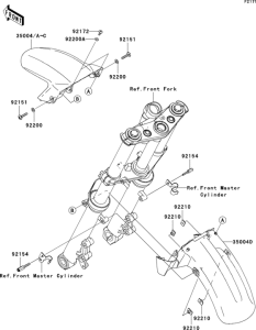 ER650 Крыло переднее
