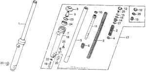 TL125 Передняя вилка