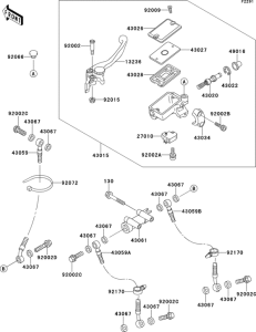 ZX900 Главный тормозной цилиндр