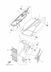 YZ85LW Боковые обтекатели