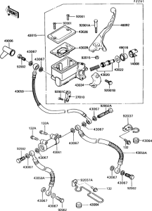 VN750 Front master cylinder(vn750-a6)