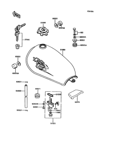 KE100 Fuel tank(ke100-b15)