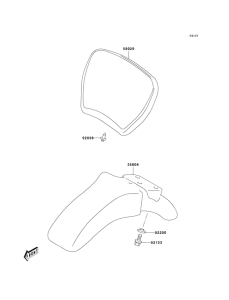KDX50 Переднее крыло