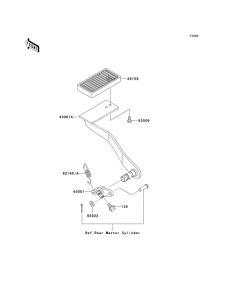 VN1500 Педаль тормоза